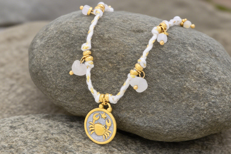 Cancer Star Language Necklace: Handmade,Primitive Stone,and Guardian Power