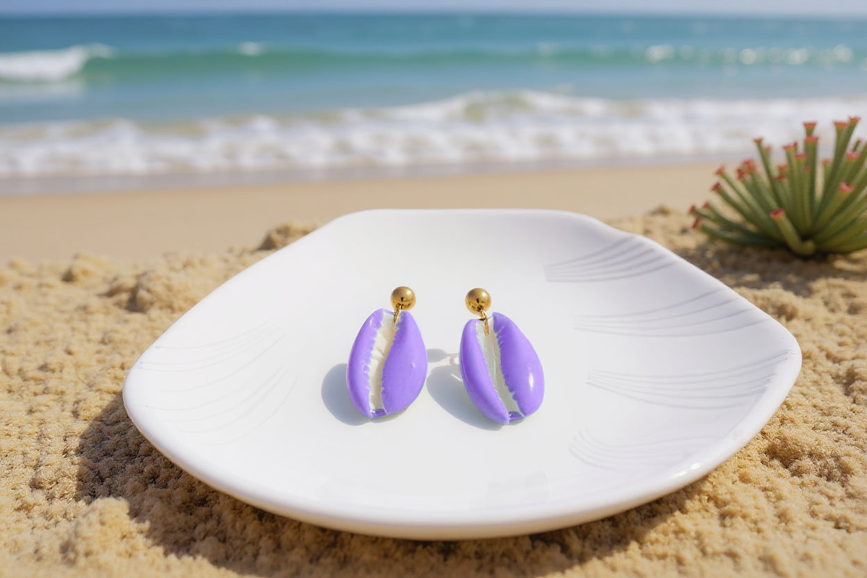 Rainbow Seashell Jewelry Set