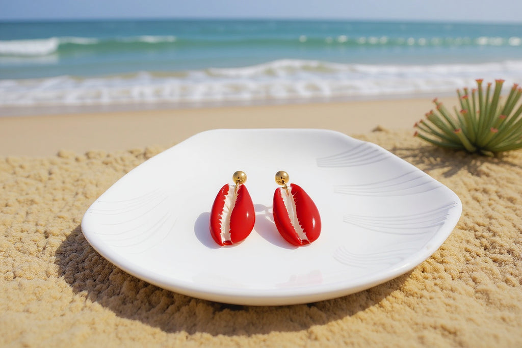 Rainbow Seashell Jewelry Set