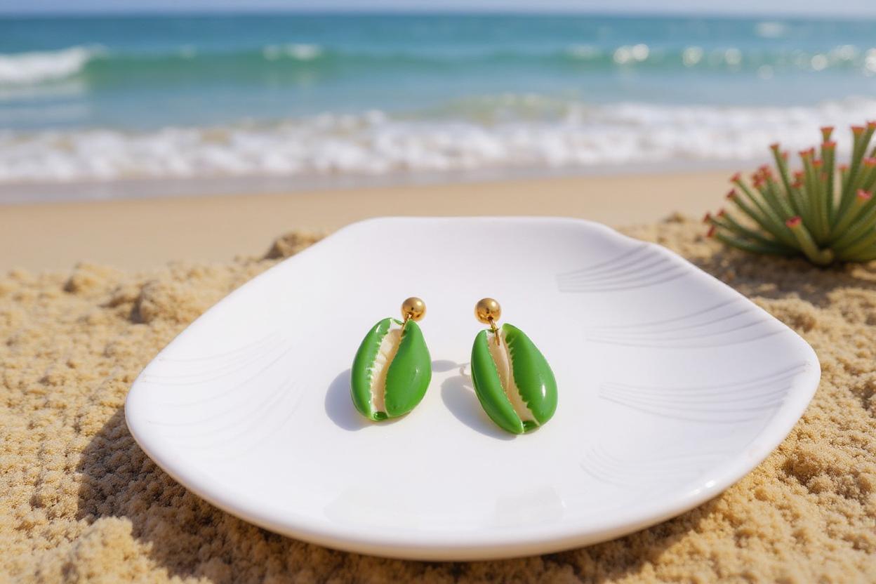 Rainbow Seashell Jewelry Set