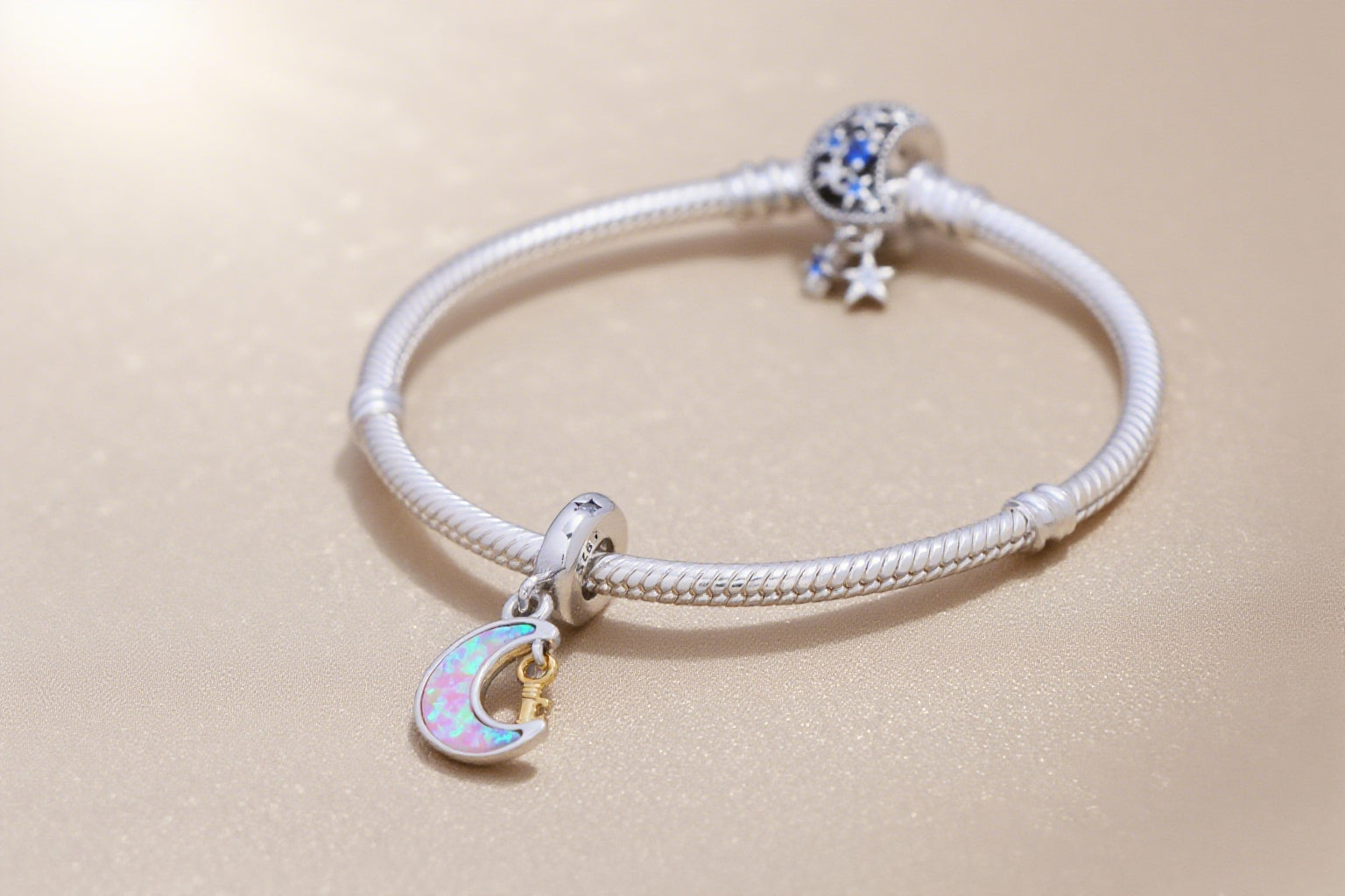 Moonlight Bracelet with Charm